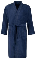 Adamo 149014 Badjas van velours Donkerblauw