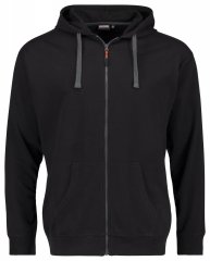 Adamo 159306 Hoodie met rits Zwart
