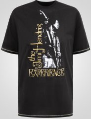 D555 Stokes Official Jimi Hendrix Experience T-shirt met Print