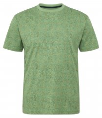 North Latitude Allover Printed T-shirt Middengroen