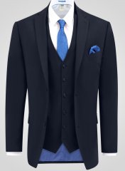 D555 Ted 4 Way Stretch Tailored Suit Jacket Navyblauw