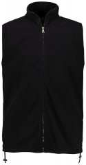 JP1880 723305 Fleece bodywarmer met opstaande kraag Zwart TALL