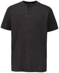 JP1880 726695 Henley T-shirt Donkergrijs