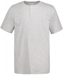 JP1880 726695 Henley T-shirt Grijs gemêleerd