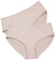 Ulla Popken 781658 Slips 2-pack Beige