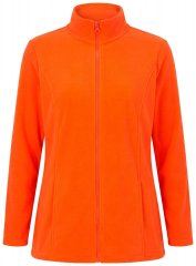 Ulla Popken 796970 Lichte fleecejas Oranjerood