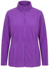 Ulla Popken 796970 Lichte fleecejas Donkerpaars