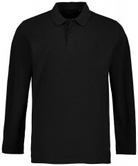 JP1880 799230 Poloshirt met lange mouwen Zwart
