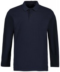 JP1880 799230 Poloshirt met lange mouwen Donkerblauw