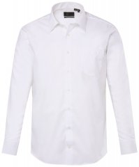 JP1880 804890 Strijkvrij business-overhemd lange mouw Wit TALL