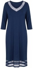 Ulla Popken 815333 Nachthemd Donkerblauw