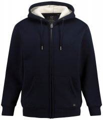 JP1880 820464 Hoodie jack met teddyvoering Donkerblauw