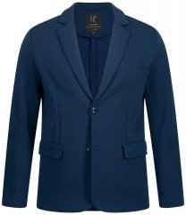 JP1880 New York Flexnamic Jersey colbert met klepzakken Nachtblauw
