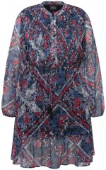 Ulla Popken 824976 Bedrukte jurk Donkerblauw