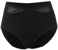 Ulla Popken 825676 Corrigerende slip met hoge taille Zwart