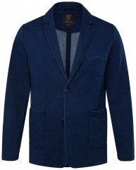 JP1880 826175 Sweat colbert in vintage look Donkerblauw