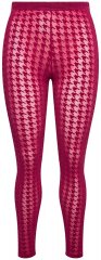 Ulla Popken 828982 Geruite panty legging Bessenrood