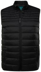 Boston Park 583 Bodywarmer gewatteerd met opstaande kraag Zwart