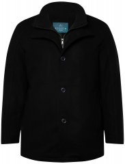 Boston Park 036 Jack met wollook en opstaande kraag Donkerblauw