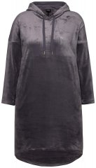 Ulla Popken 834550 Jurk met lange mouwen en capuchon Antraciet