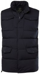 JP1880 834648 Bodywarmer gewatteerd met opstaande kraag Donkerblauw