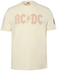 JP1880 836411 AC/DC Classic Logo T-shirt Zandgrijs