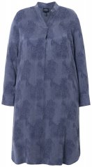 Ulla Popken 837069 Gebloemde jurk Donkerblauw