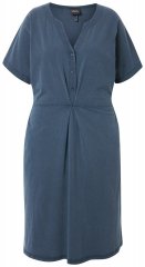 Ulla Popken 837403 Jersey jurk met korte mouwen Donkerblauw