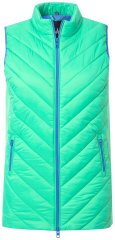 Ulla Popken 837409 Gewatteerd HYPRAR-vest Lichtgroen