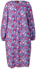 Ulla Popken 838839 Bedrukte blousejurk Petrol