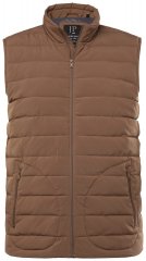 JP1880 840619 Licht gewatteerde bodywarmer Grijsbruin