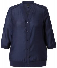 Ulla Popken 841127 Blouse Donkerblauw