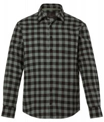JP1880 Checked Flannel Shirt Long Sleeve Eucalyptus Green