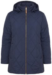 Ulla Popken 841360 Gewatteerd jack Donkerblauw