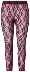 Ulla Popken 844543 Panty met kant Wijnrood