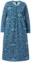 Ulla Popken 844722 Bedrukte sweatjurk Petrol