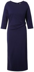 Ulla Popken 845705 Jersey jurk Donkerblauw