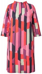 Ulla Popken 845794 Bedrukte jersey jurk Roze