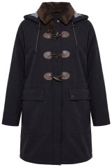 Ulla Popken 846278 Softshell jas Zwart