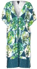 Ulla Popken 846493 Bedrukte jurk Petrol
