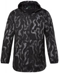 Jay-Pi 847852 Ultralicht outdoorjack met reflectieprint Zwart