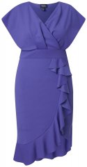 Ulla Popken 848120 Jurk met ruches Lila