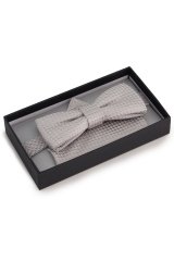 JP1880 849127 Vlinderdasset Mat zilver