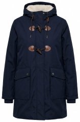 Ulla Popken 849619 Waterdichte HYPRAR jas met teddyvoering Donkerblauw