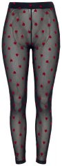 Ulla Popken 850264 Bedrukte panty legging Zwart
