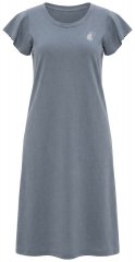 Ulla Popken 852218 Midi-jurk met korte mouwen Grijs