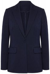 Ulla Popken 852498 Blazer met strass Donkerblauw