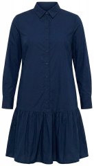 Ulla Popken 853457 Jurk met lange mouwen Donkerblauw