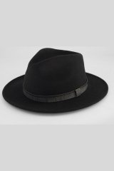 JP1880 853621 Wollen hoed Zwart