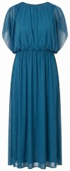 Ulla Popken 854031 Mouwloze maxi-jurk Petrol